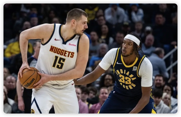 约老师三双哈里伯顿19+14 戈登25分掘金胜步行者